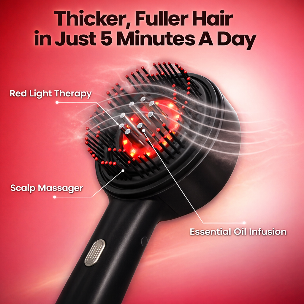 LuminaGlow (Electric Hair Growth Red Light Comb Massage)